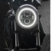 Halo Chrome On "Cafe" V-Rod 2012 & Up Fairing